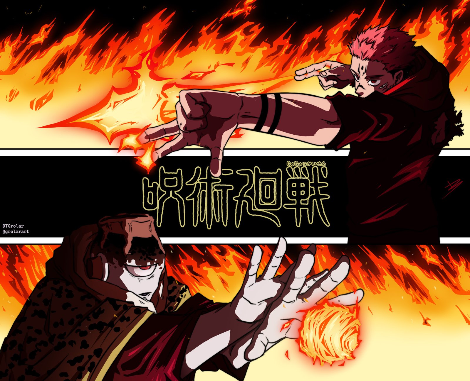Ilustración fan art de Jujutsu Kaisen