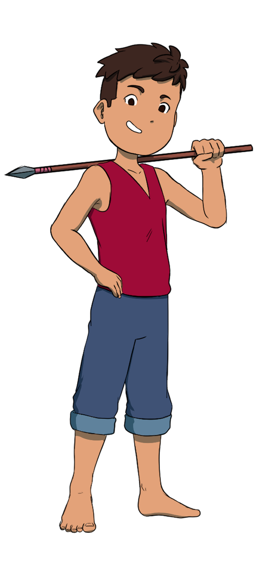 Saruul, diseño de personaje a color