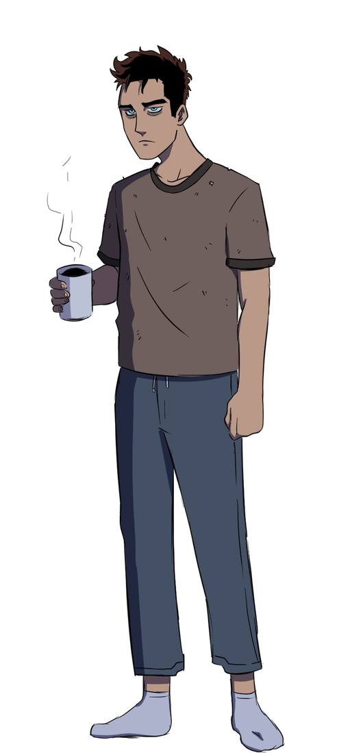 Nicolás, diseño de personaje a color