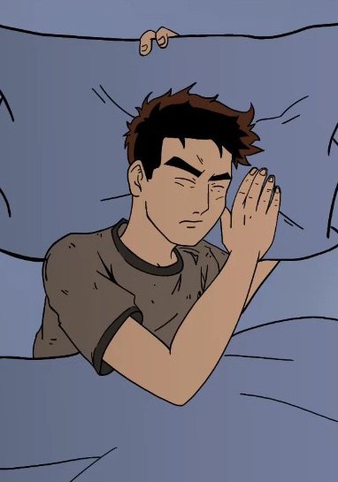 Fotograma: Nicolás intentando dormir